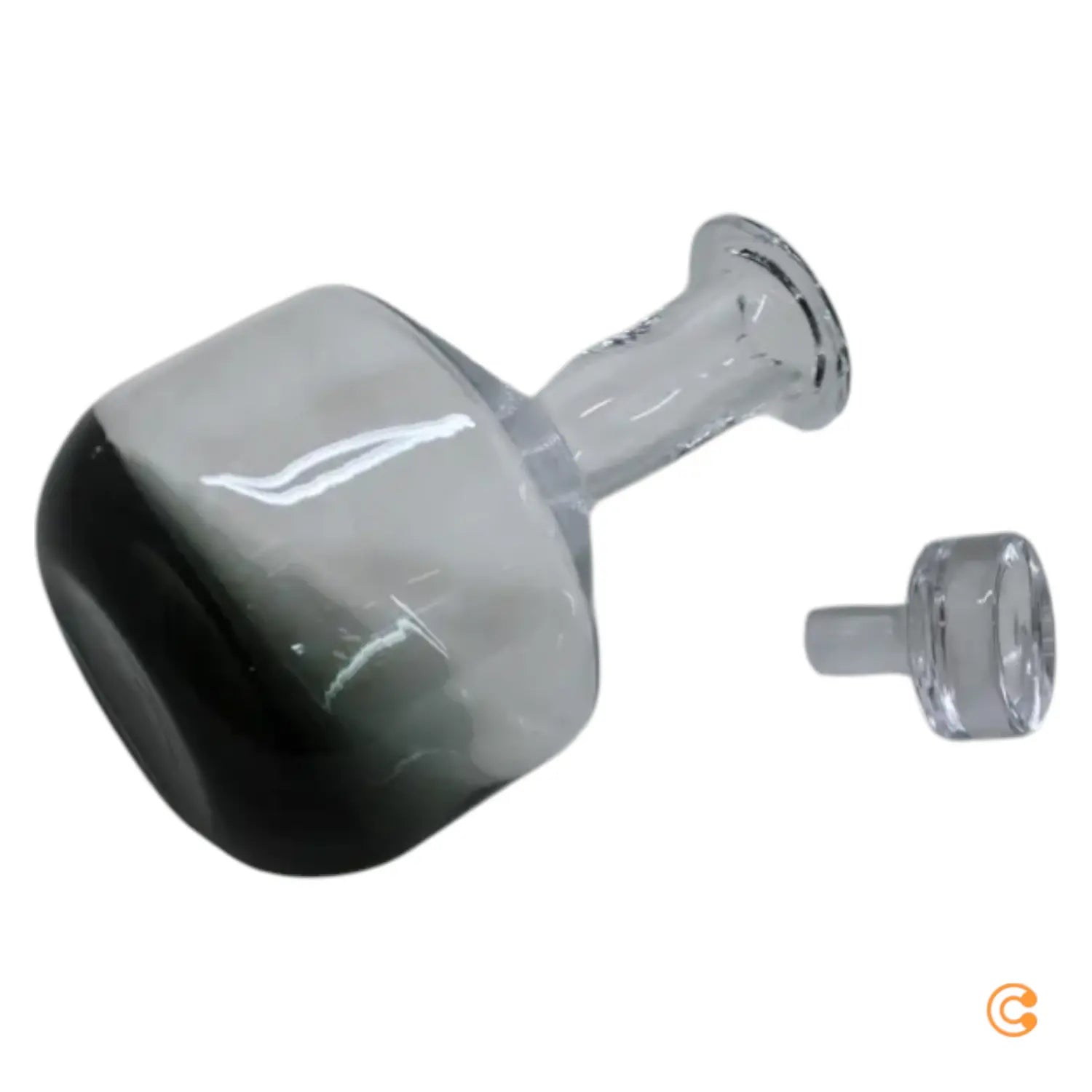 B-Ware Tom Dixon Dekanter Karaffe Tank Whisky Glas Schwarz Mundgeblasen Siehe Text/Foto - 5056194500234