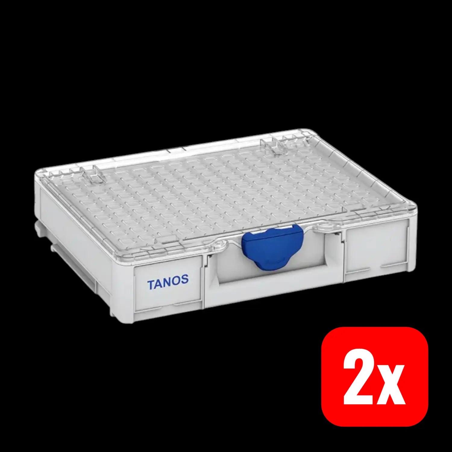 B-Ware Tanos Transportkiste Aufbewahrungsbox Systainer³ M 89 Abs Lichtgrau 2 Stück - 4063104001089