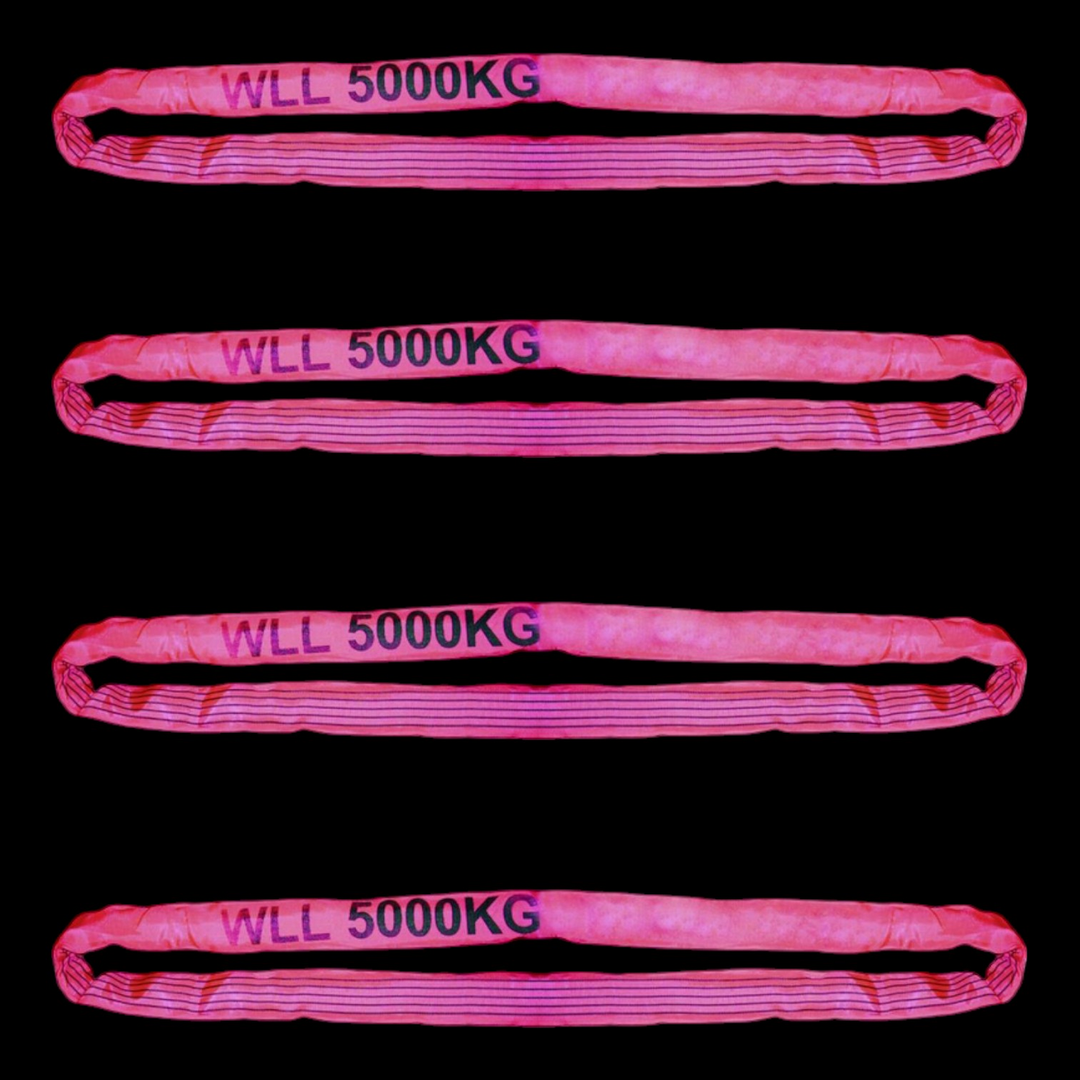 Target Ladungssicherung 90412 Rundschlinge Arbeitslast Rot Hebeband 4 Stück B-Ware - 4260170161840