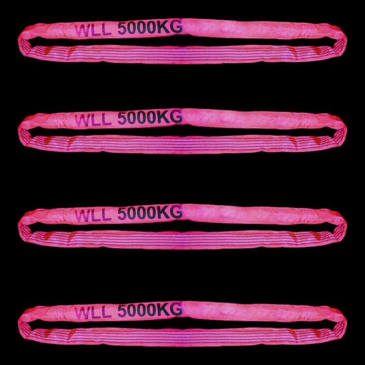 Target Ladungssicherung 90412 Rundschlinge Arbeitslast Rot Hebeband 4 Stück B-Ware - 4260170161840