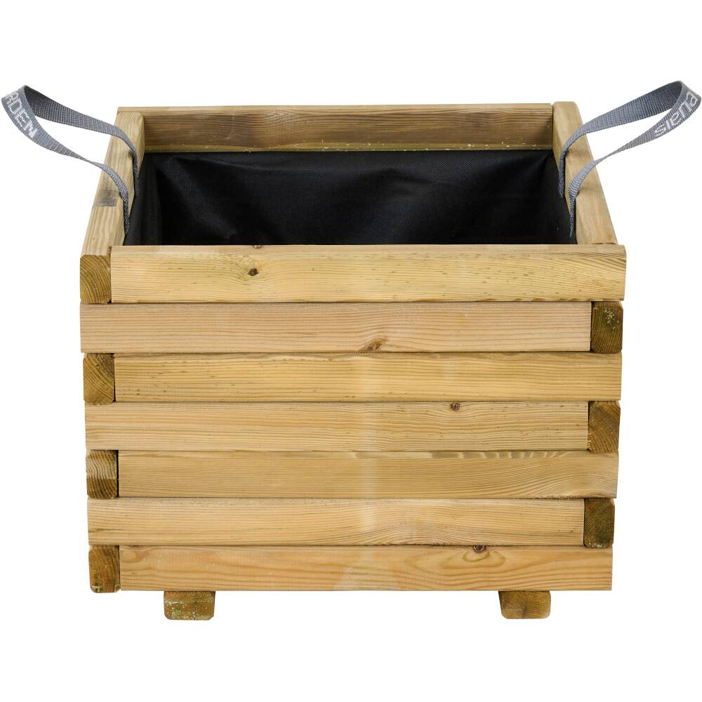 B-Ware Siena Garden Taunus Tanusslim 50 Pflanzkasten Kiefernholz Vlies Natur Schwarz - 4055938509213