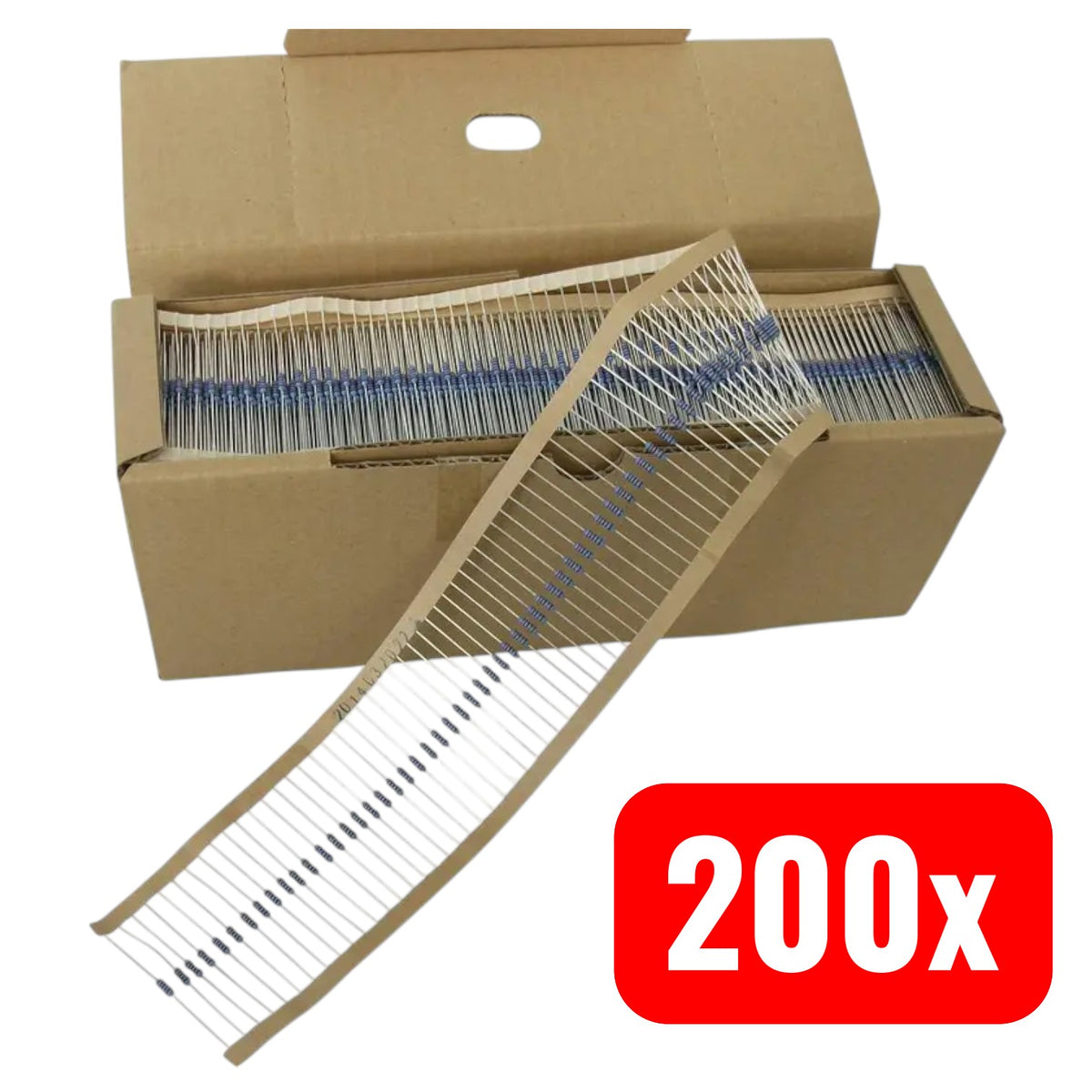 TRU COMPONENTS Widerstand Resistor Metallschicht bedrahtet 7.32 kΩ 200 STÜCK - 2050004832914