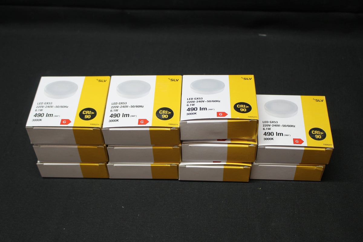 SLV 1005271 TCR TSE GX53 LED Leuchtmittel Lampe GX53 Milchig 6W 3000K 11 STÜCK - 4024163253864