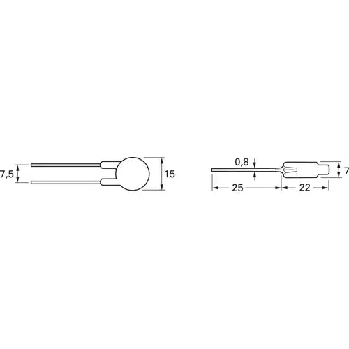 B-Ware Tdk Epcos Heißleiter Widerstand Ntc Thermistor 4.7 ω 3.6 W B57237 S Tht 50 Stück - 4099879976000
