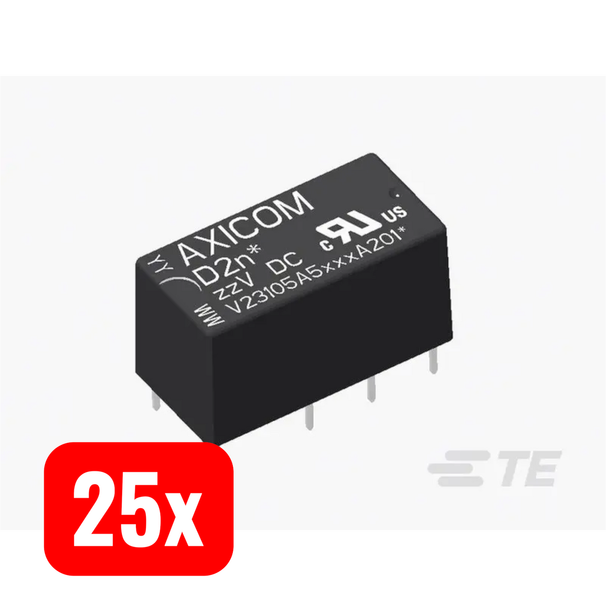 TE Connectivity Printrelais Relais 8-1393792-7 Tube Low RoHS konform 25 STÜCK - 2050012084930