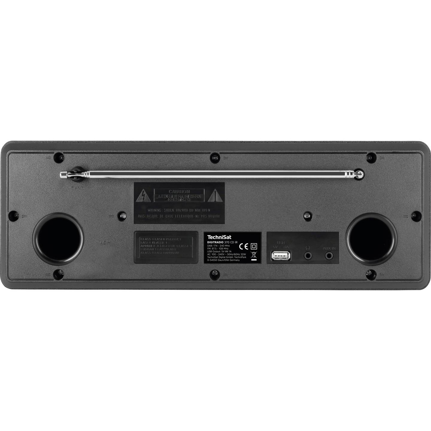 B-Ware Techni Sat Digitradio 370 Cd Ir Tischradio Musiksystem Dab Schwarz Fernbedienung - 4019588039490