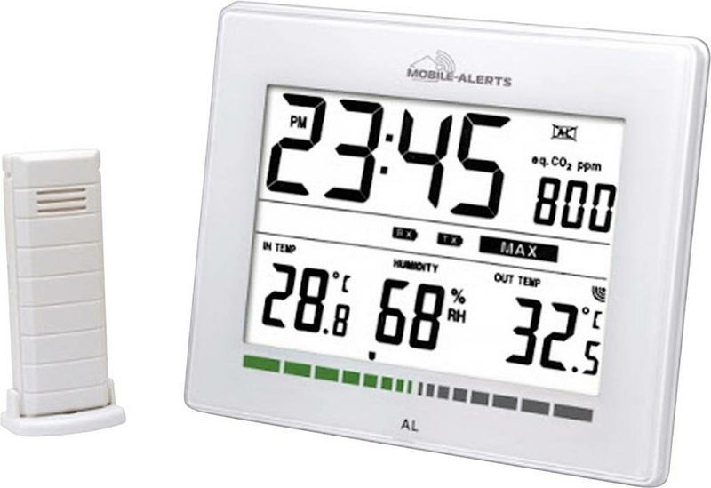 Techno Line Co2 Anzeige Co2 Messgerät Kohlendioxidmessgerät Wetterstation Sensor B-Ware - 4029665104027