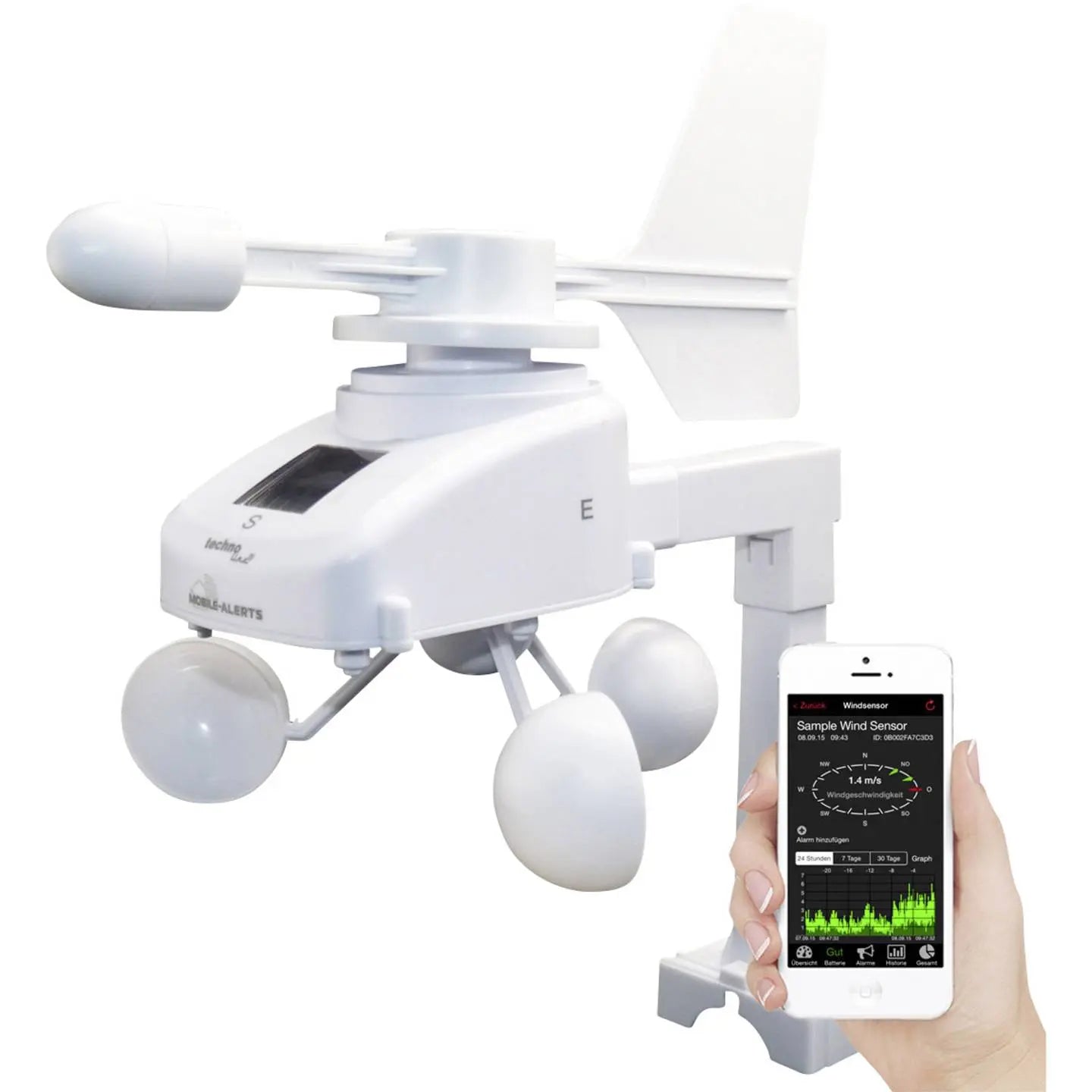 B-Ware Techno Line Wetterstation Set Funkstation Mobile Alerts Gateway Ma10045 - 4029665110455