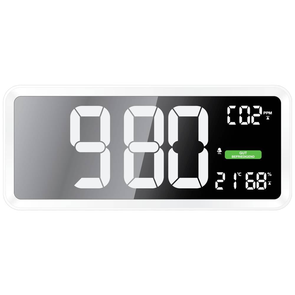 Techno Line CO2-Anzeige Messgerät Sensor CO2-Messgerät Weiß Innenraum USB 160 - 4029665110400