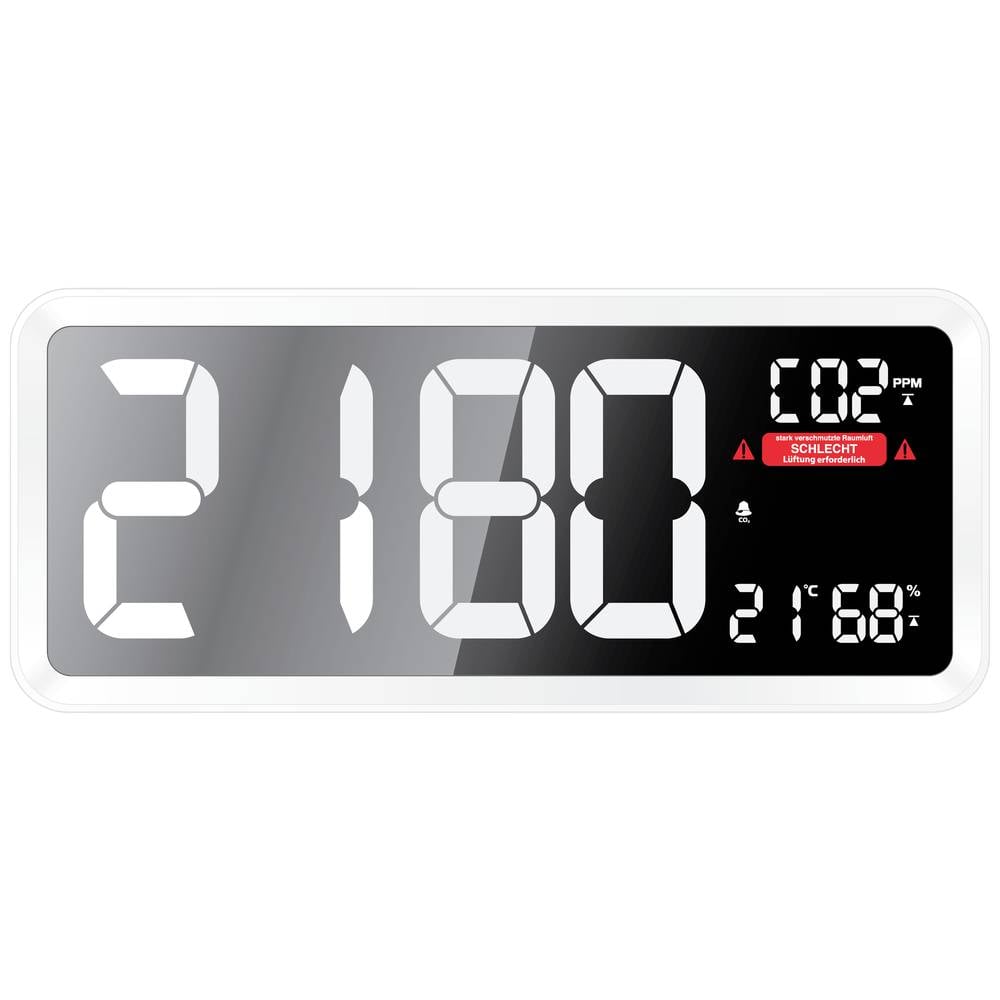 Techno Line CO2-Anzeige Messgerät Sensor CO2-Messgerät Weiß Innenraum USB 160 - 4029665110400