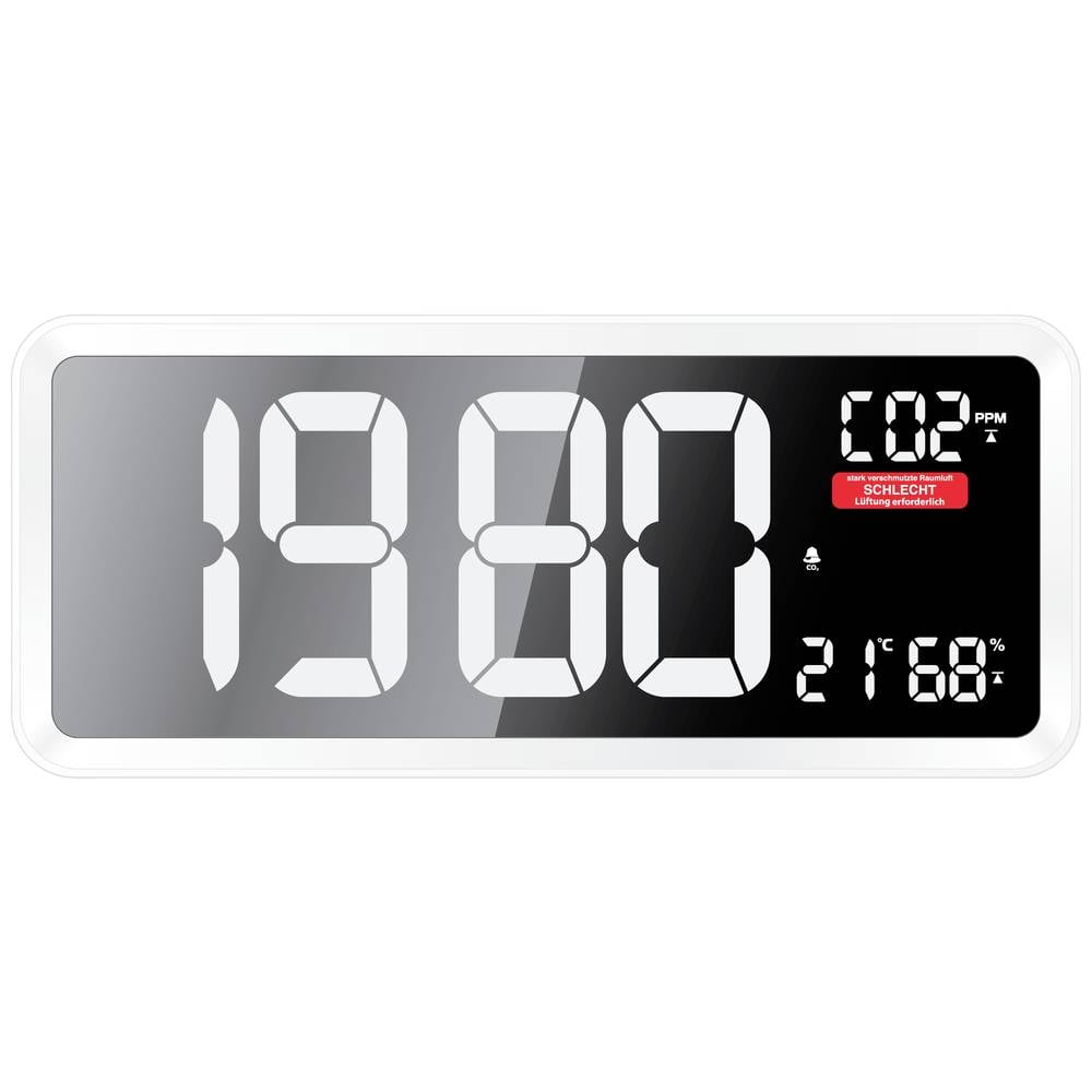 Techno Line CO2-Anzeige Messgerät Sensor CO2-Messgerät Weiß Innenraum USB 160 - 4029665110400