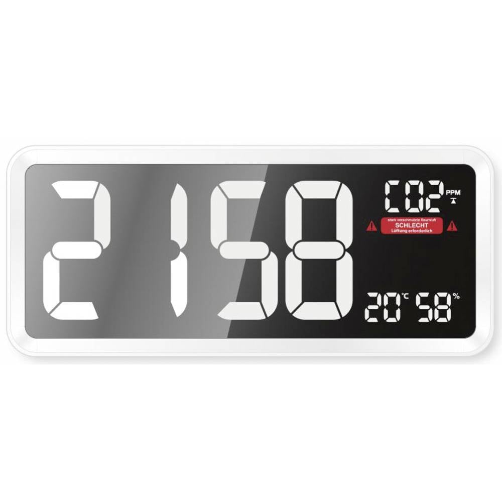 Techno Line CO2-Anzeige Messgerät Sensor CO2-Messgerät Weiß Innenraum USB - 4029665110400