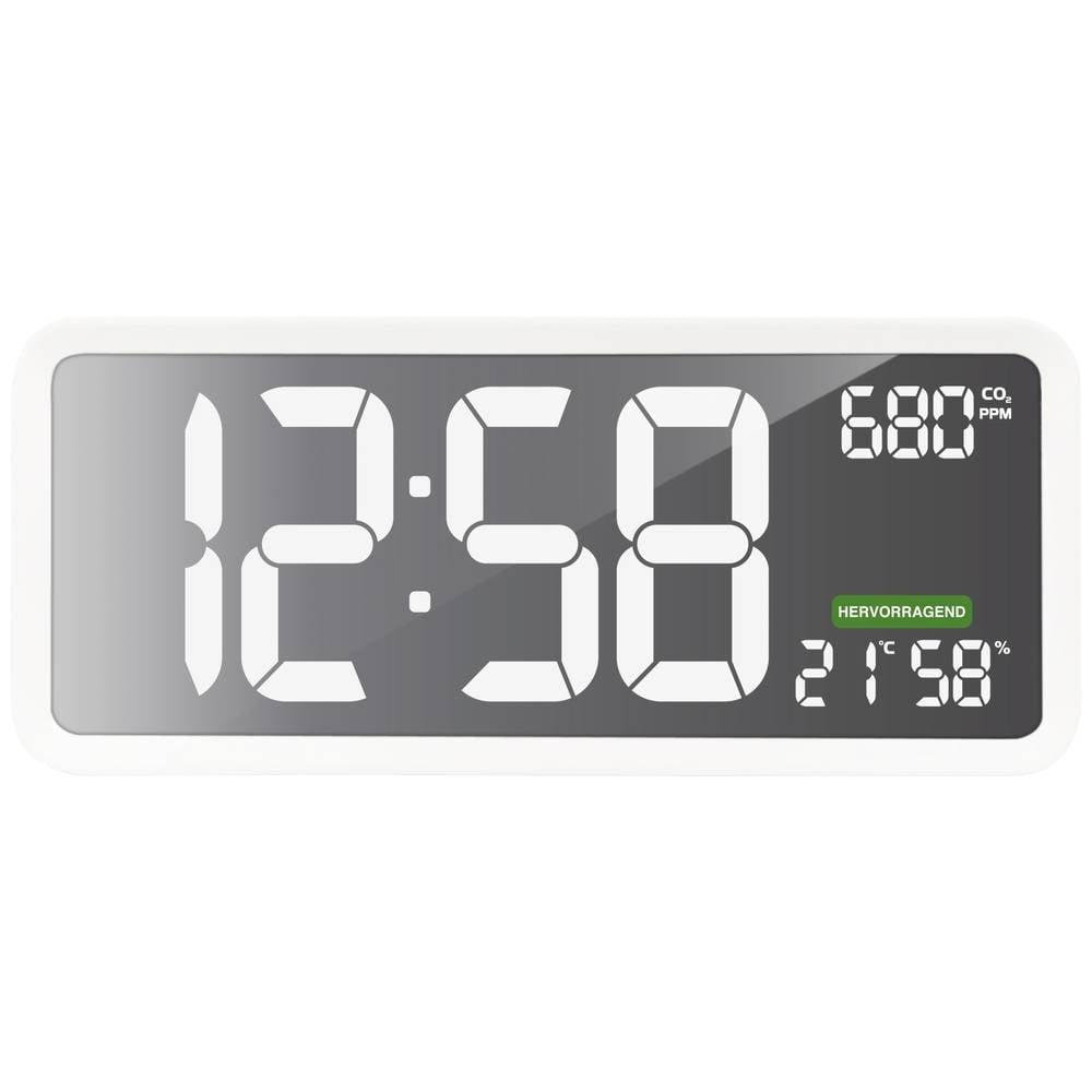 Techno Line CO2-Anzeige Messgerät Sensor CO2-Messgerät Weiß Innenraum USB 160 - 4029665110400