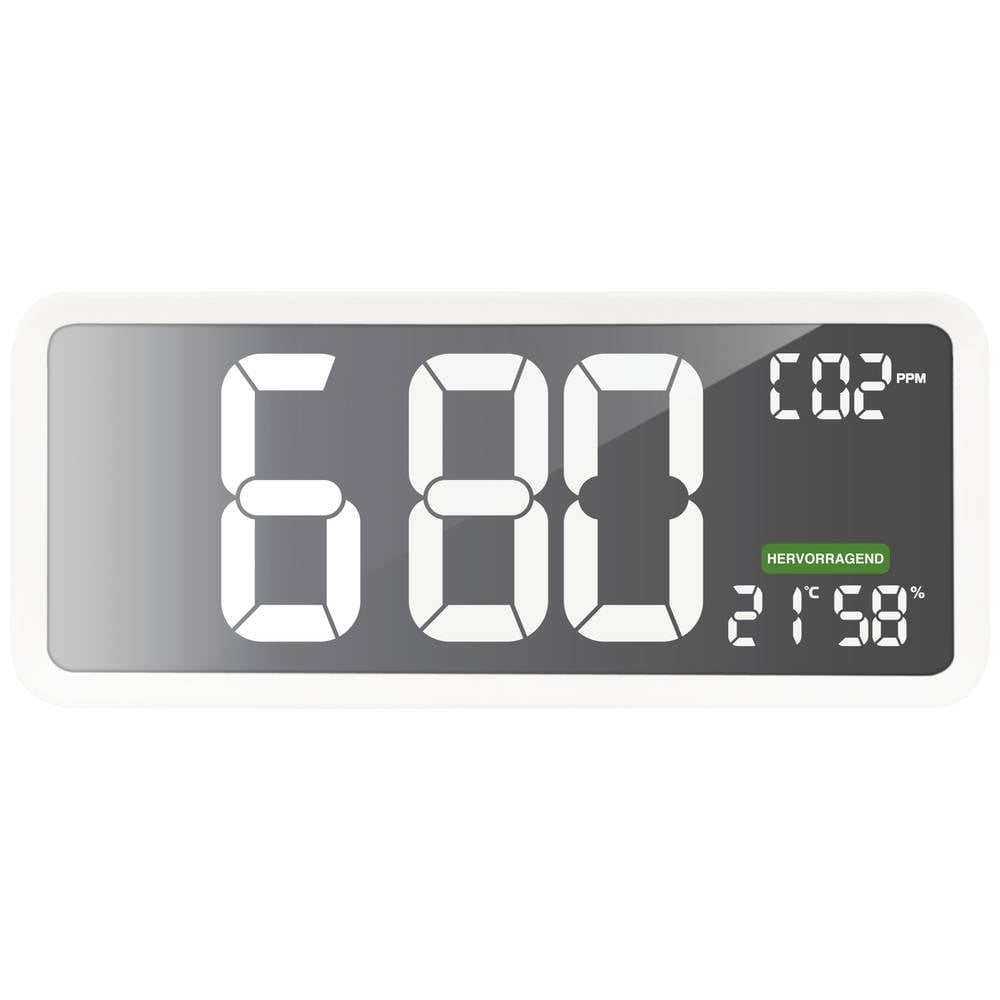 Techno Line CO2-Anzeige Messgerät Sensor CO2-Messgerät Weiß Innenraum USB 160 - 4029665110400