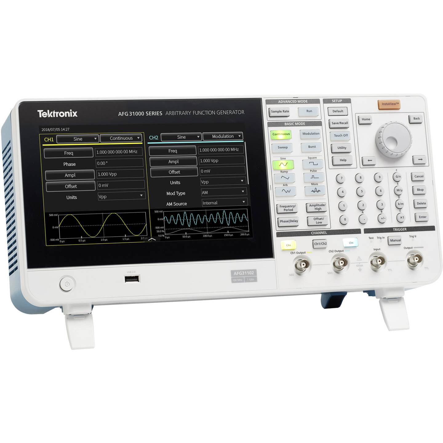 Tektronix Funktionsgenerator Signalgenerator Arbiträr Touchscreen AFG31021 - 4053199583546