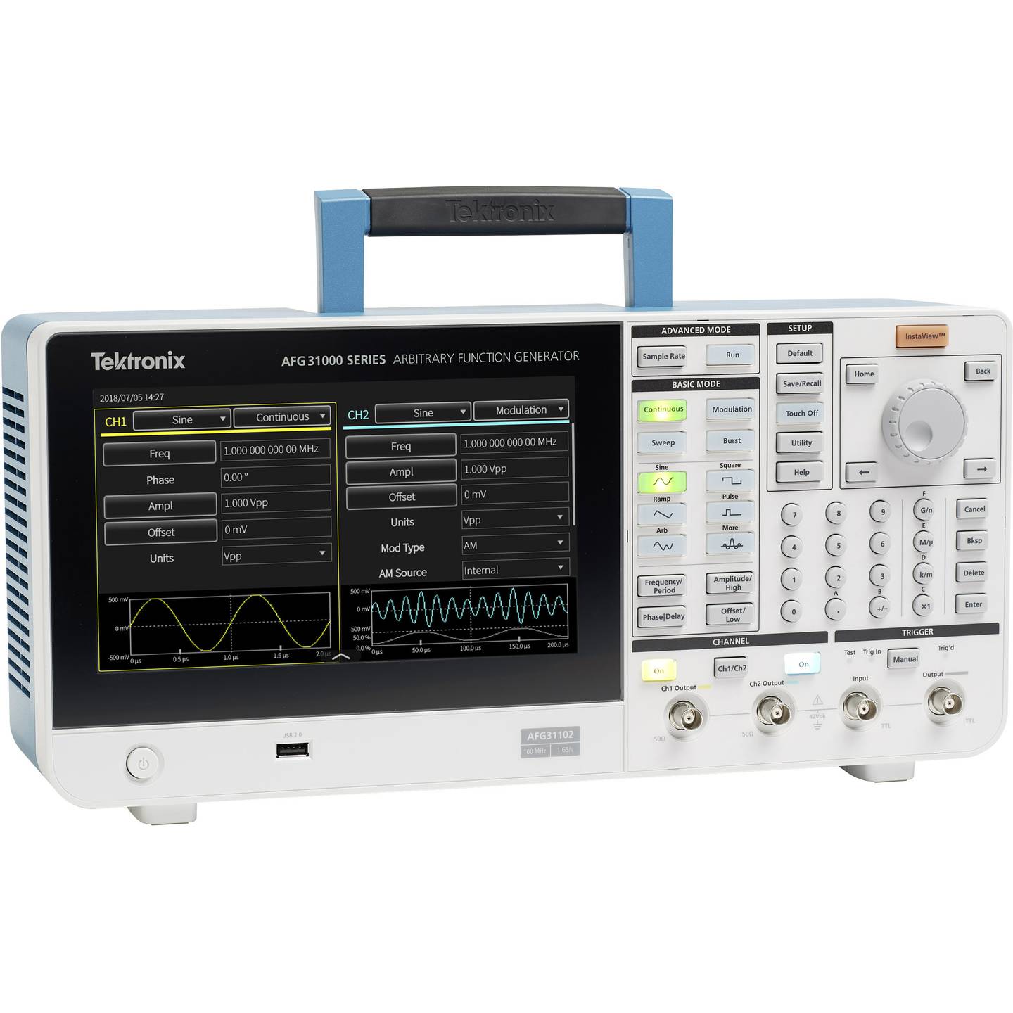 Tektronix Funktionsgenerator Signalgenerator Arbiträr Touchscreen AFG31021 - 4053199583546