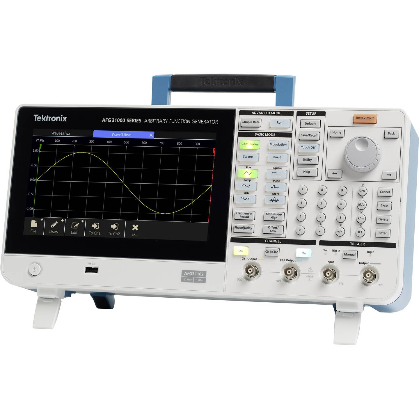 Tektronix Funktionsgenerator Signalgenerator Arbiträr Touchscreen AFG31021 - 4053199583546