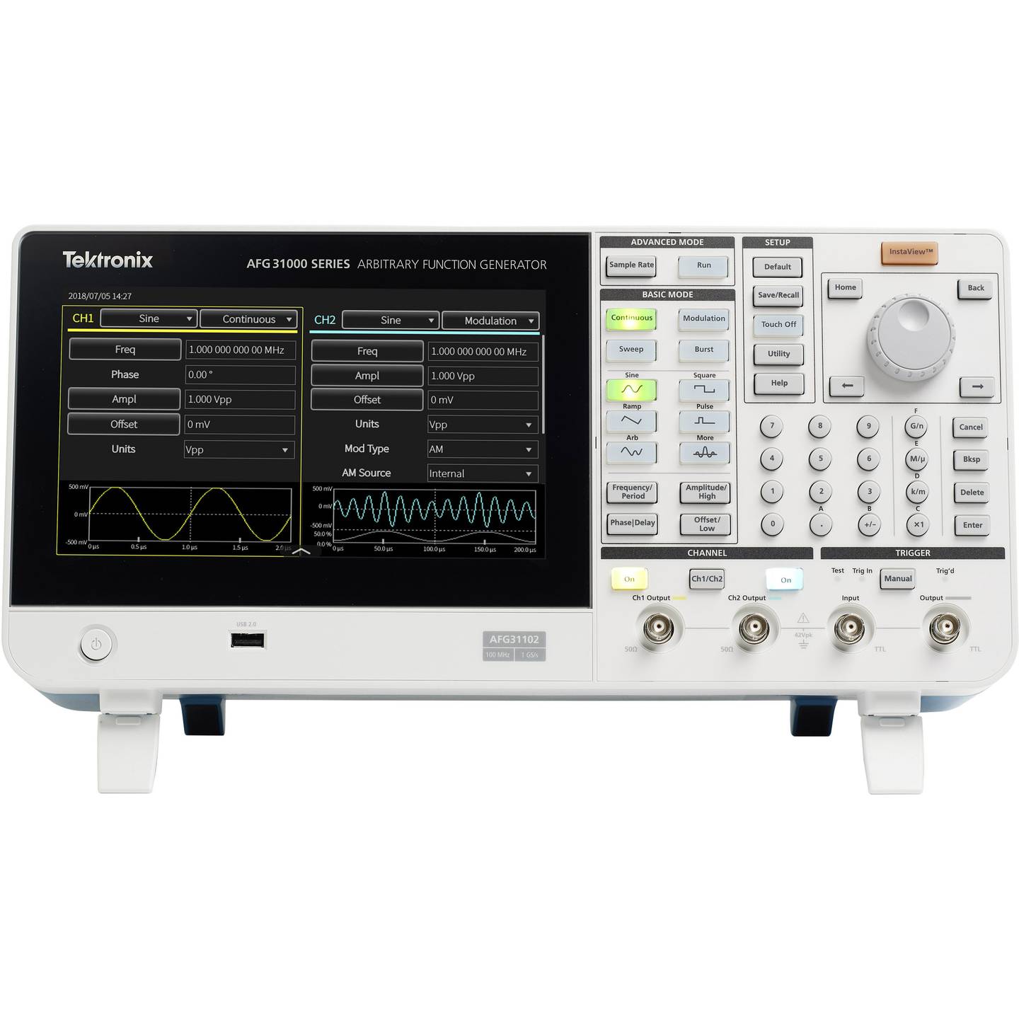 Tektronix Funktionsgenerator Signalgenerator Arbiträr Touchscreen AFG31021 - 4053199583546
