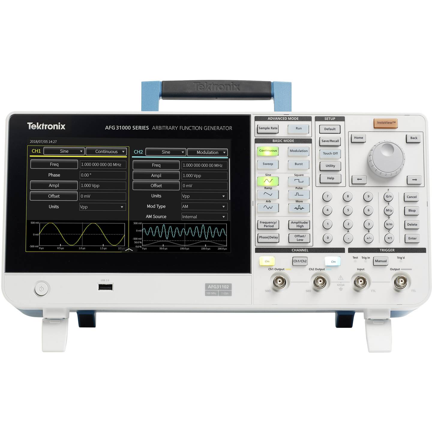 Tektronix Funktionsgenerator Signalgenerator Arbiträr Touchscreen AFG31021 - 4053199583546