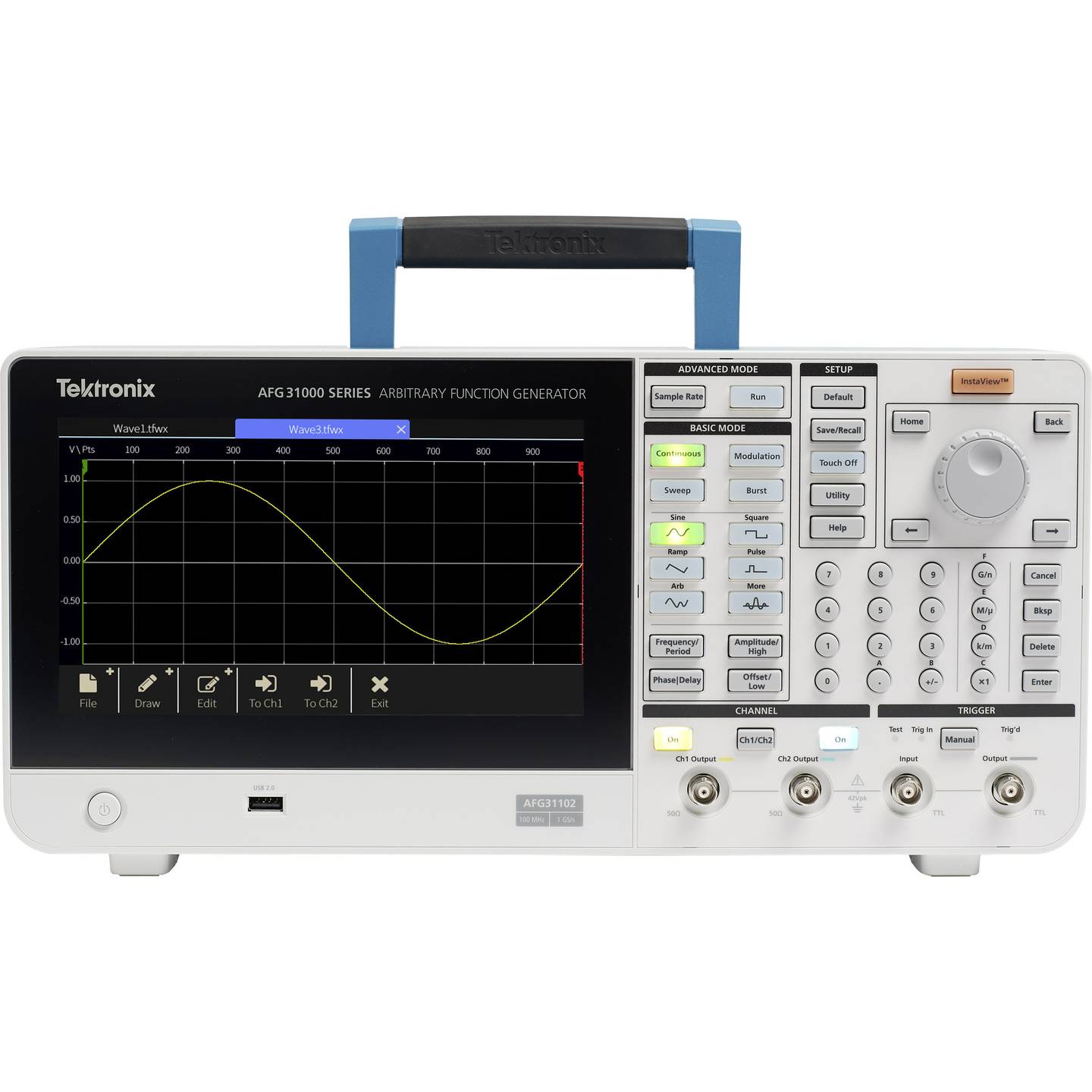 Tektronix Funktionsgenerator Signalgenerator Arbiträr Touchscreen AFG31021 - 4053199583546