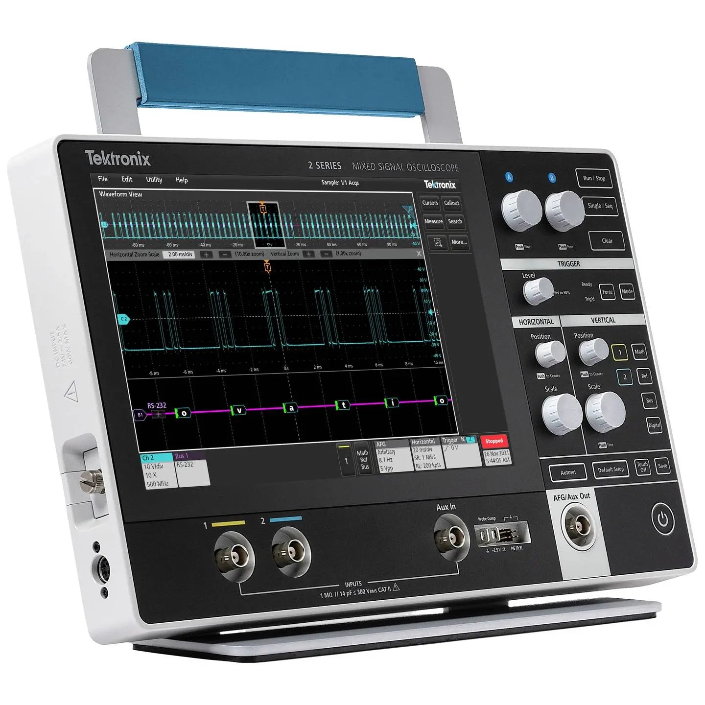 B-Ware Tektronix Oszilloskop Messgerät Mso22 2 Bw70 Digitalgerät Touchscreen 2 Eingänge - 2050007619413