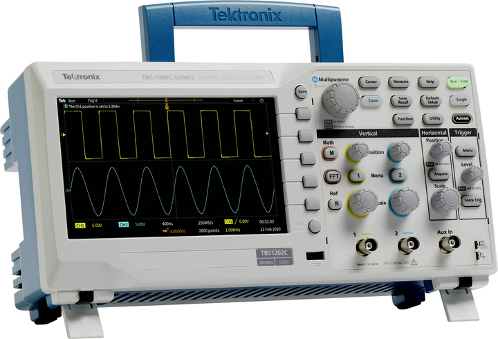 Tektronix Tbs1052 C Digital Oszilloskop Kalibriert 50 M Hz 1 G Sa/S 20 Kpts 8 Bit B-Ware