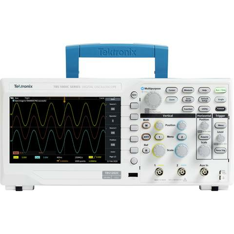 Tektronix Tbs1072 C Oszilloskop Digital Kalibriert 70 M Hz 1 G Sa/S 20 Kpts 8 Bit B-Ware