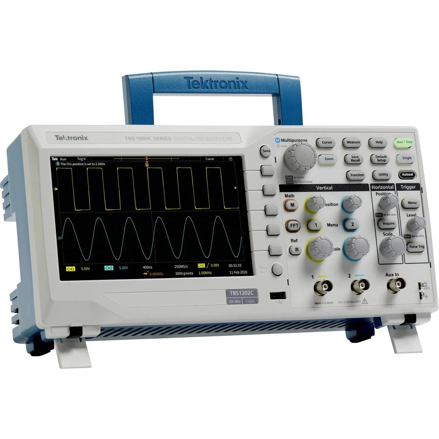 B-Ware Tektronix Oszilloskop Messgerät Digital Tbs1102 C Zweikanal Usb 100 M Hz 8 Bit - 4064161078199