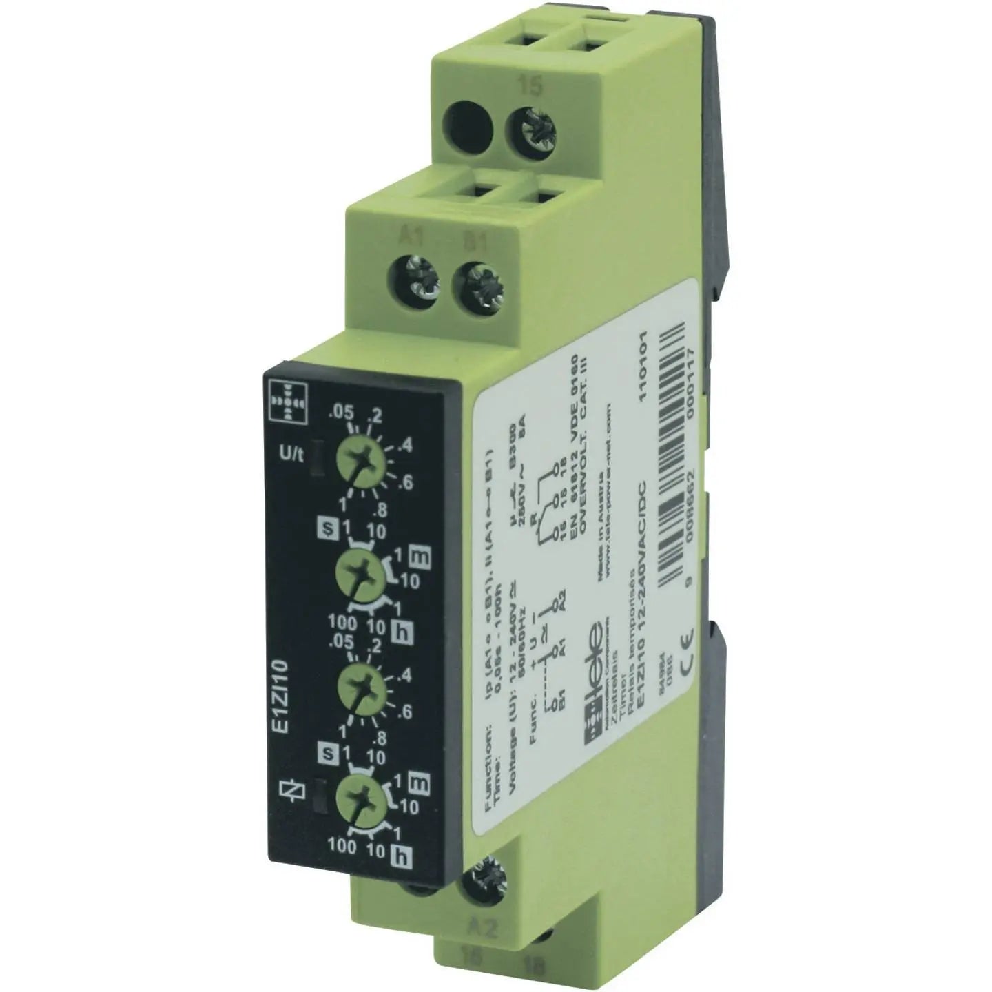 B-Ware Tele Relais Zeitrelais Schaltuhr E1 Zi10 Multifunktional Schraubklemme 1 Wechsler - 9008662000117