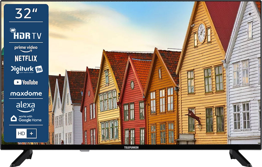 Telefunken Lcd Tv Fernseher 32 Zoll 80 Cm Dvb C Dvb S2 Dvb T2 Hd Siehe Text/Foto B-Ware - 4024862141530
