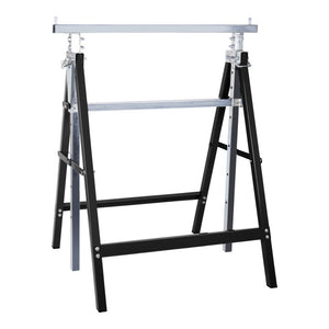 B-Ware Teleskop-Arbeitsbock 200 kg Stahl-Vierkantrohr Höhenverstellbar 82 - 130cm