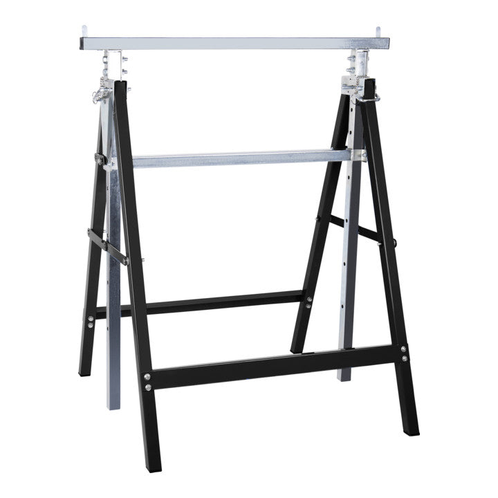 Teleskop-Arbeitsbock 200 kg Stahl-Vierkantrohr Höhenverstellbar 82 - 130cm - 4260439000286