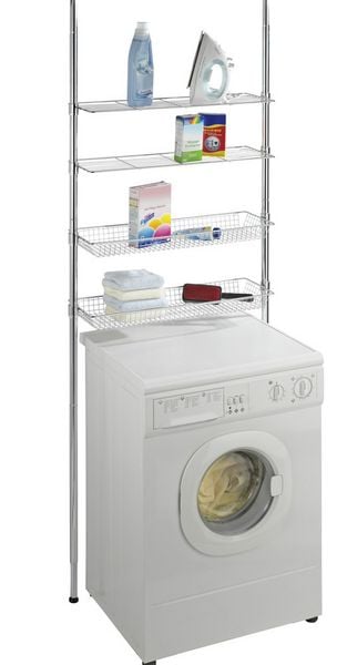 Wenko Teleskopregal Regal Ellera Chrom 65-285cm hohe Stabilität 71cm 20cm - 4008838185971