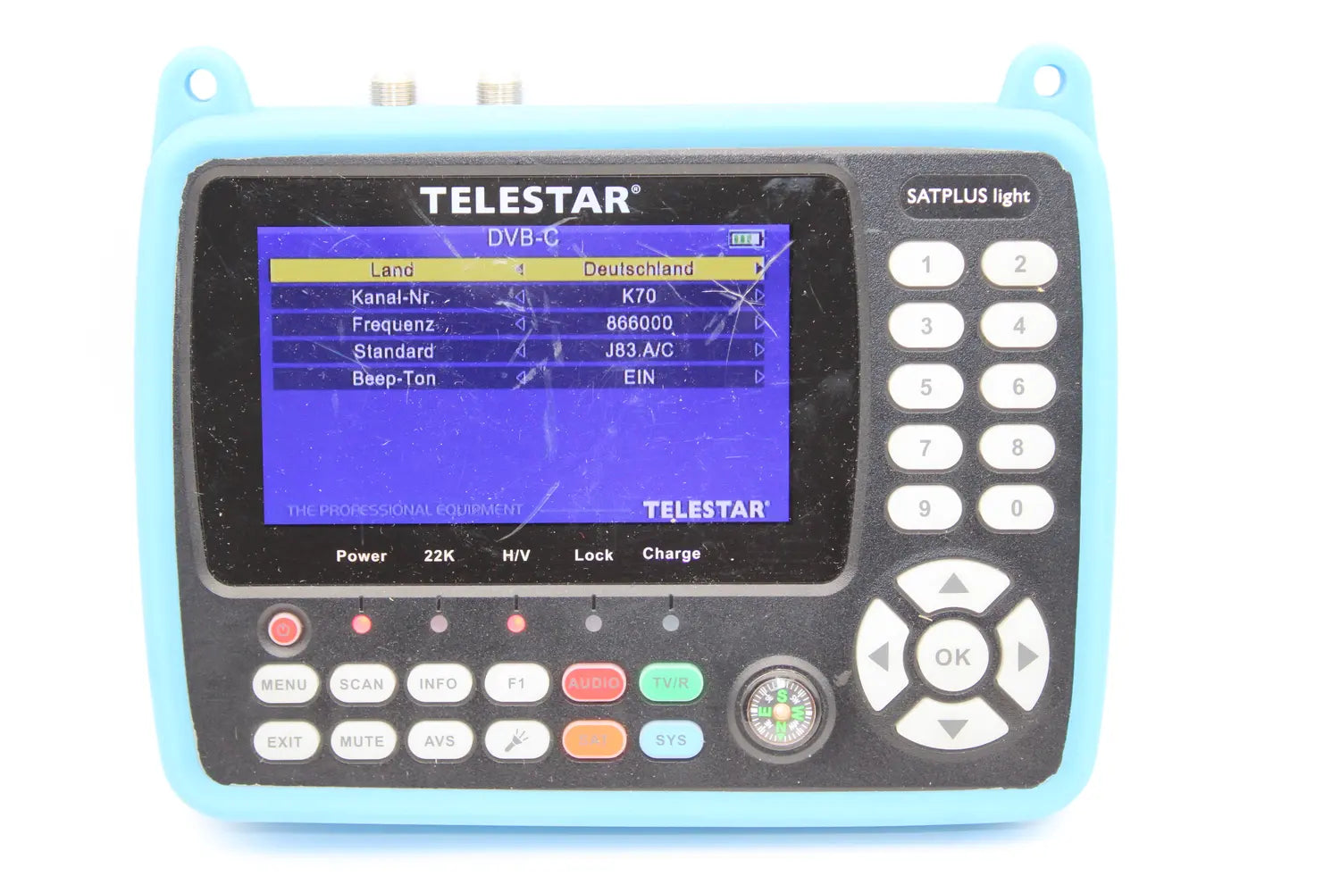 B-Ware Telestar Satplus Light Digitaler Messempfänger Dvb S2 Dvb T2 Siehe Text/Foto - 4024035012513