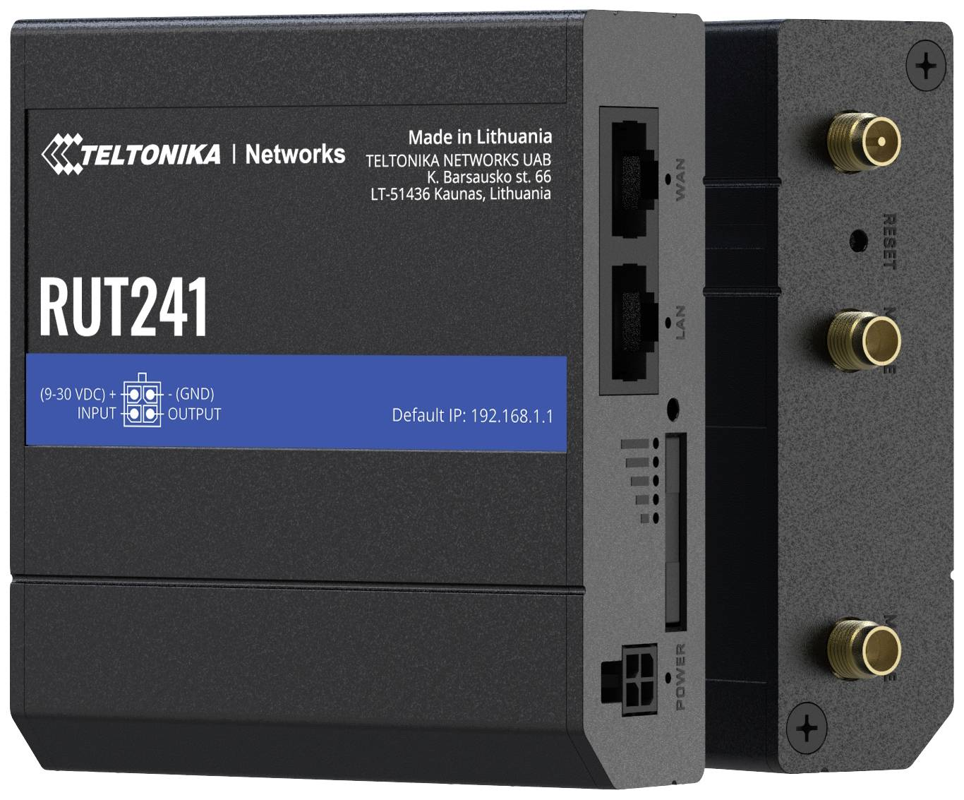 D-Ware Teltonika Router Modem Lte4 G Wlan Schwarz Rut241 Wi Fi Indus Defektware - 4779051840151