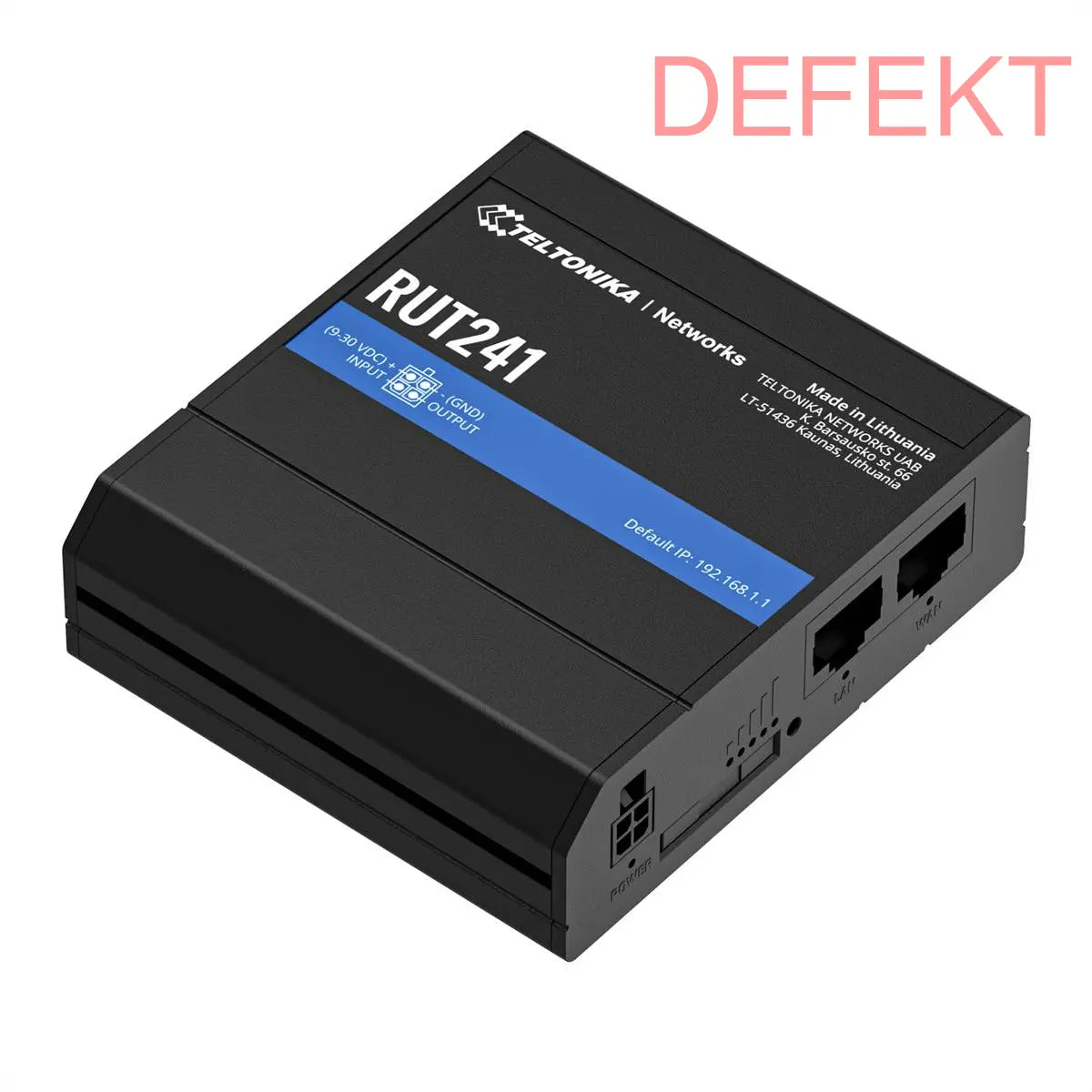 D-Ware Teltonika Router Modem Lte4 G Wlan Schwarz Rut241 Wi Fi Indus Defektware - 4779051840151
