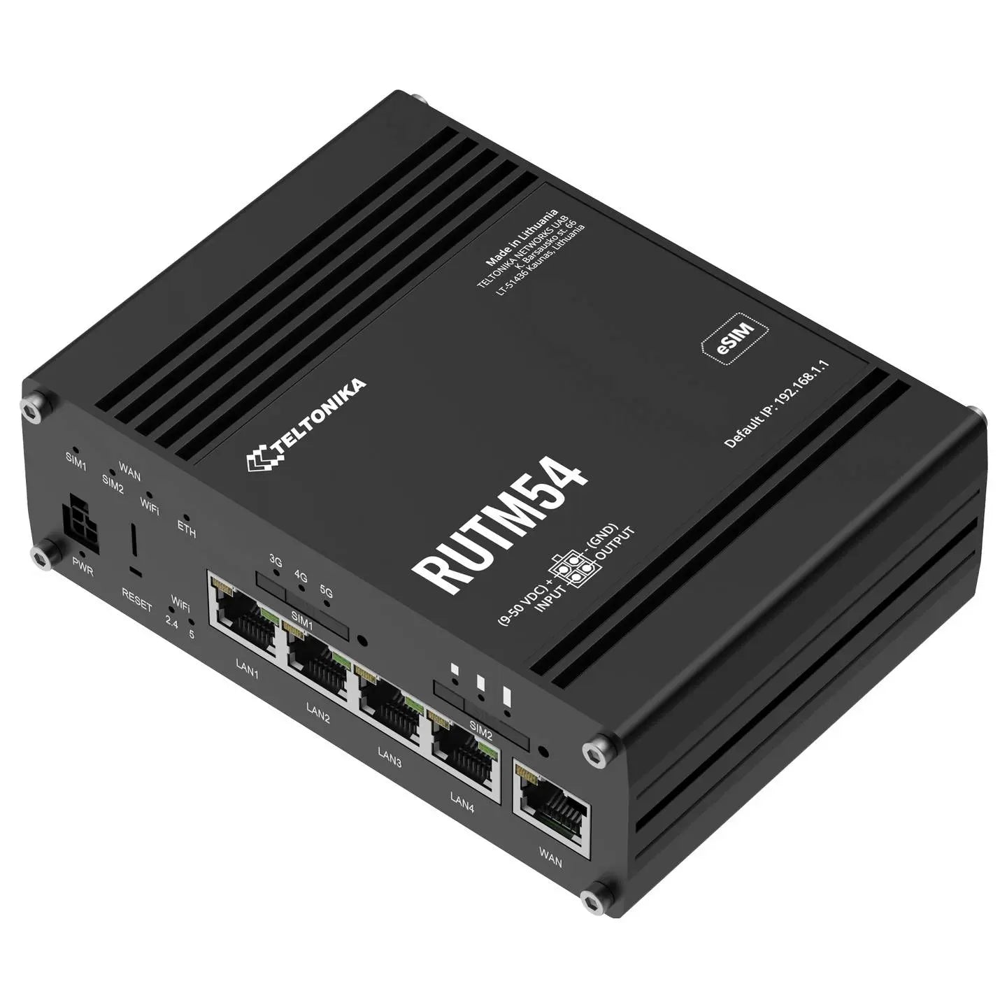 B-Ware Teltonika  Router Modem Wi Fi 5 G Dual Sim Schwarz Ethernet Wlan - 4779051843008