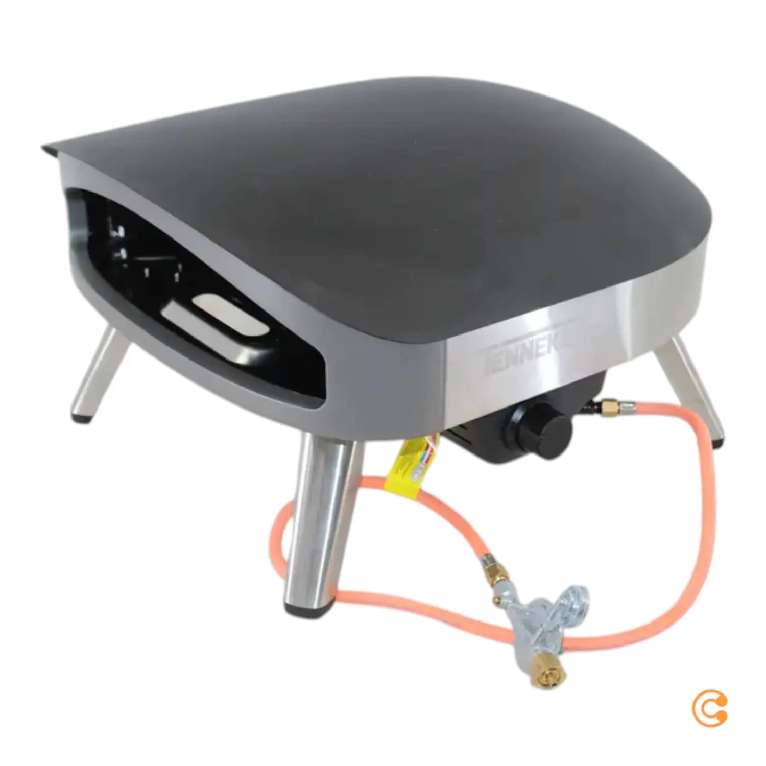 B-Ware Tenneker Pizzaofen Ofen Grill Pizza Backen Gas Schwarz Silber Siehe Text/Foto - 4306516378371