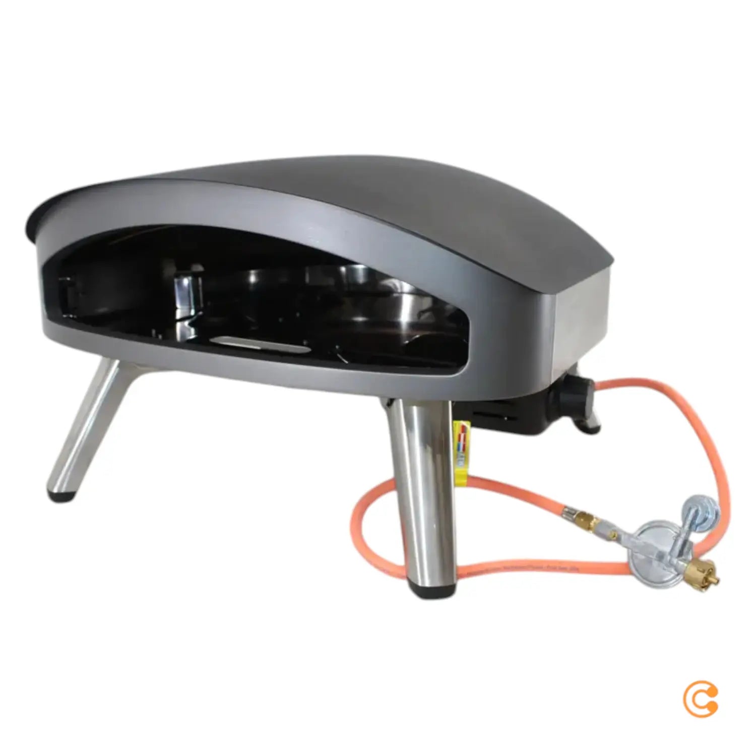 B-Ware Tenneker Pizzaofen Ofen Grill Pizza Backen Gas Schwarz Silber Siehe Text/Foto - 4306516378371