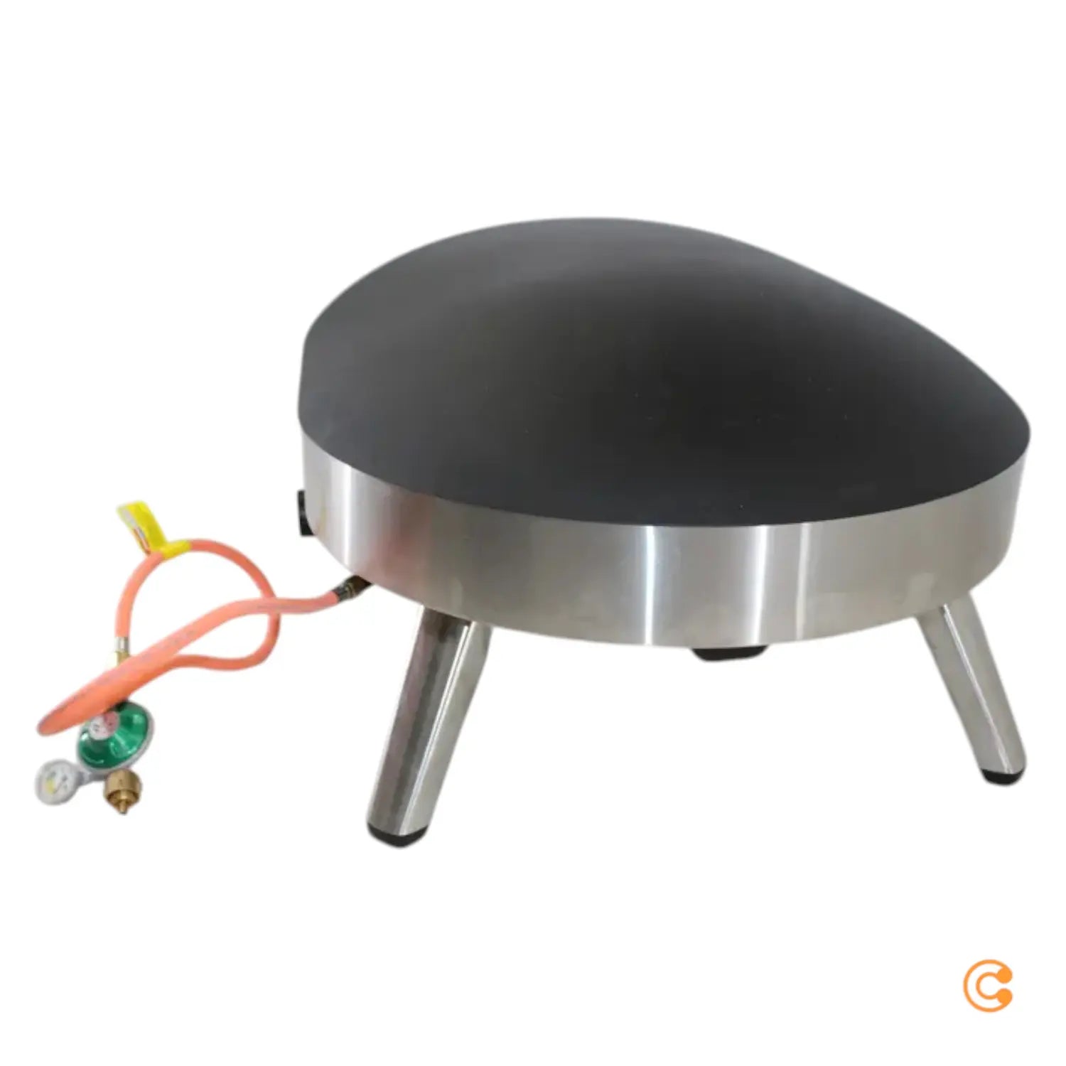 B-Ware Tenneker Pizzaofen Ofen Grill Pizza Backen Gas Schwarz Silber Siehe Text/Foto - 4306516378371