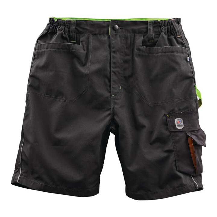 Terrax Herren Shorts Hose Arbeitshose Schwarz Limette Gr 58 65 Pes 35 Co B-Ware - 4055316321352