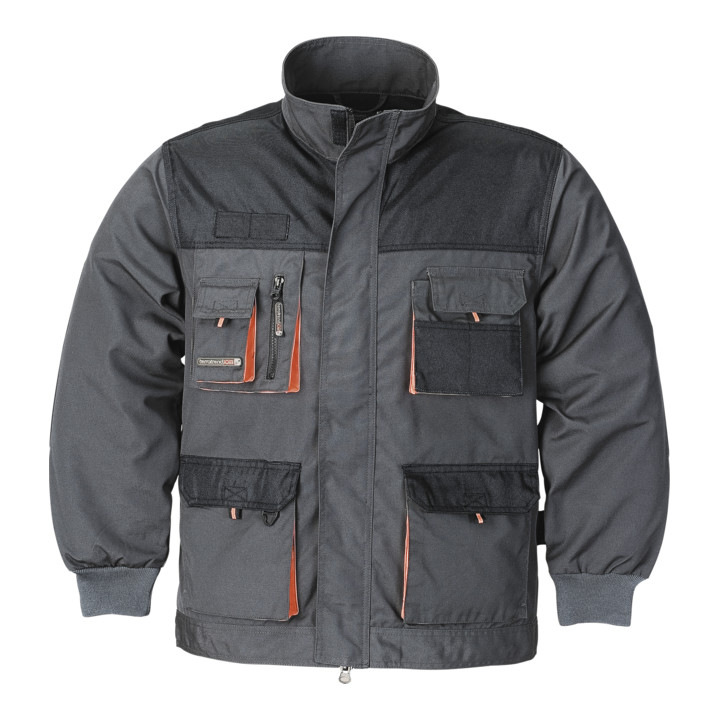 Terrax Terratrend Berufsjacke Jacke Arbeit Dunkelgrau Schwarz Gr. 54 600 D Oxford B-Ware - 4029148500247