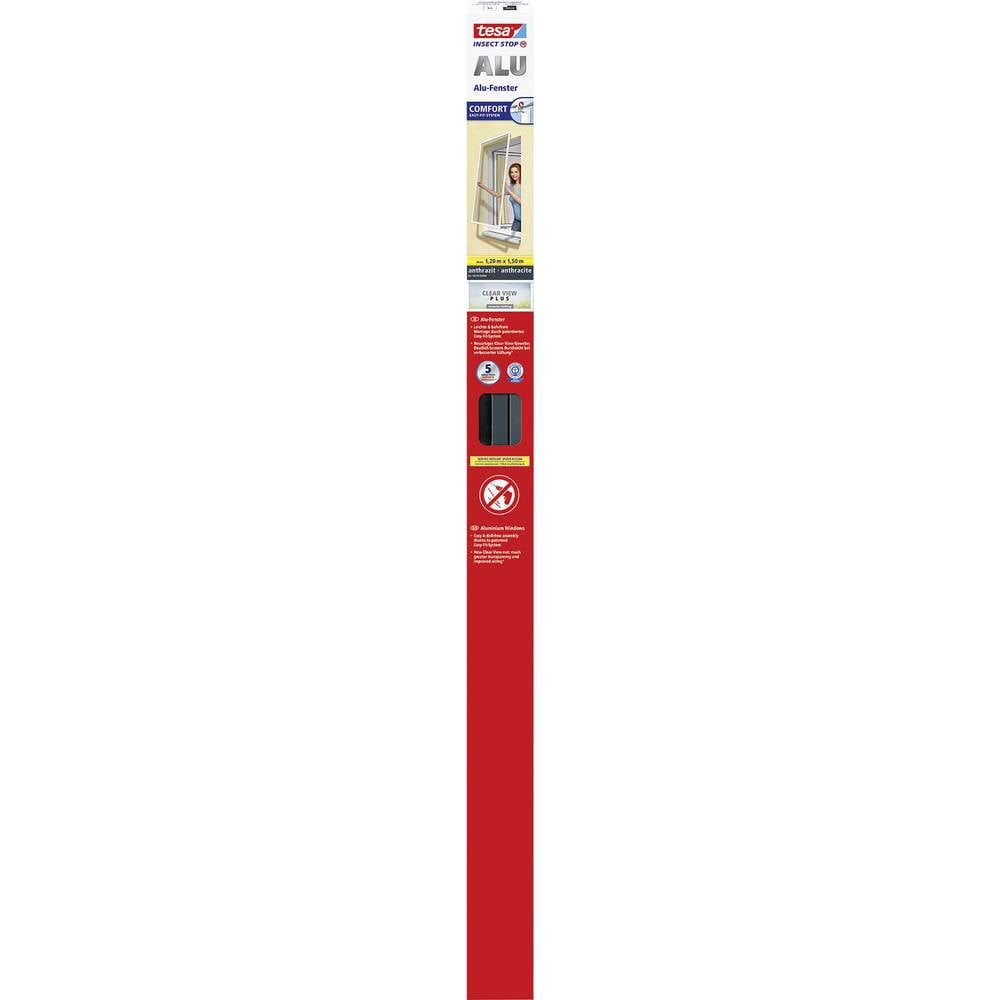 Tesa Alu Comfort 55195 00003 00 Fliegengitter 1200 Mm X 1500 Mm Anthrazit Gitter B-Ware - 4042448377944