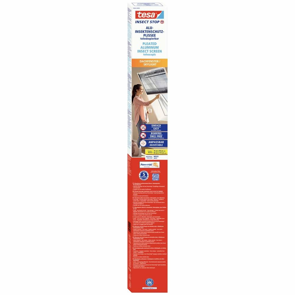 B-Ware Tesa Alu Insektenschutz Plissee Insektenschutzrollo Dachfenster Innen L 160 Cm   - 4063565159510