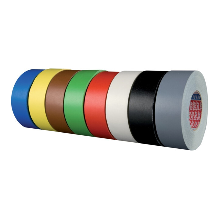 Tesa Klebeband Band Tesaband Schwarz 4651 Gewebeband 25 M X 50 Mm Bunt B-Ware