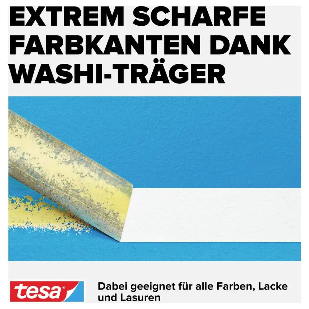 B-Ware Tesa Kreppband Malerband Präzision Indoor Gelb Abdeckband 25 Mm X 25 M 30 Stück - 4042448150059