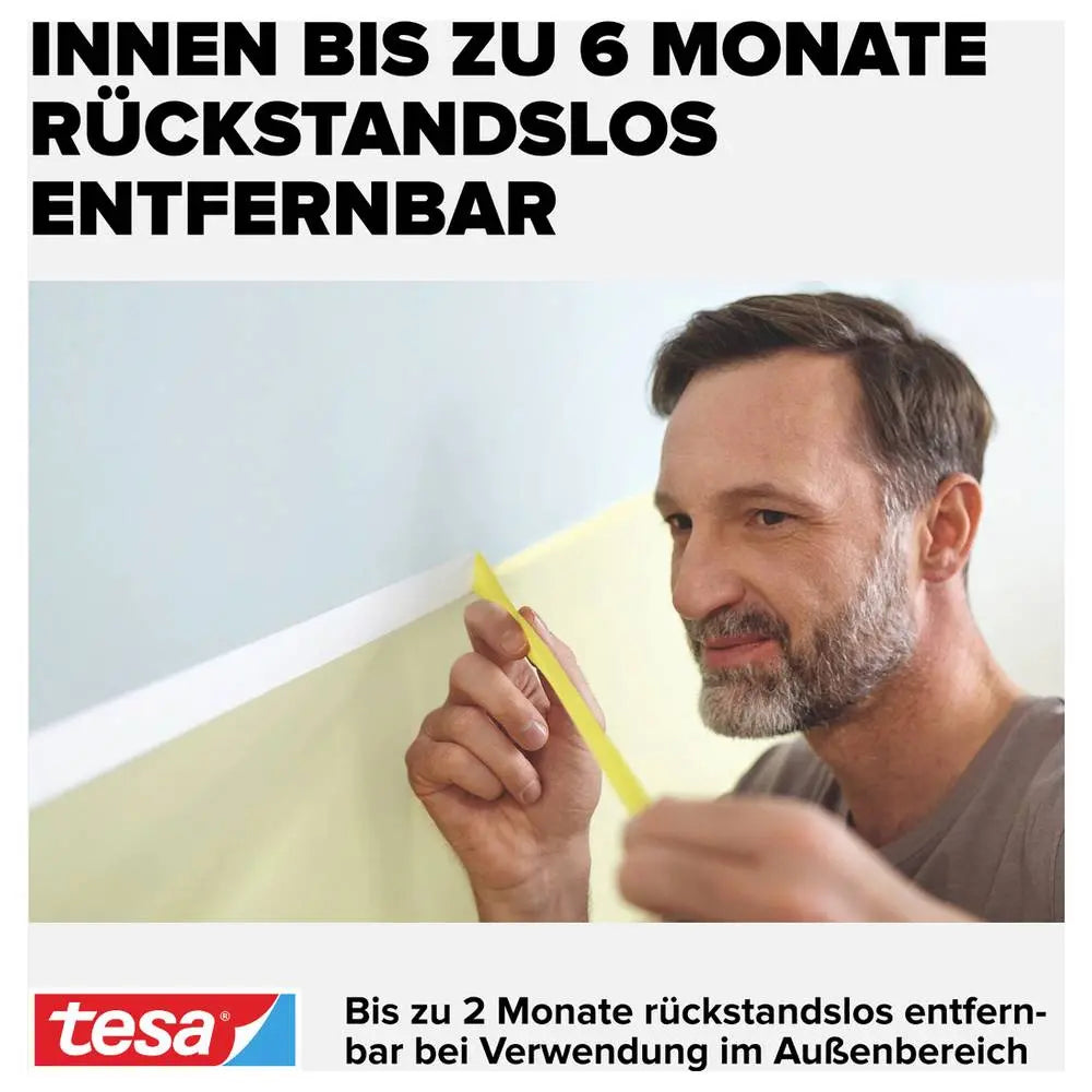 B-Ware Tesa Kreppband Malerband Präzision Indoor Gelb Abdeckband 25 Mm X 25 M 30 Stück - 4042448150059