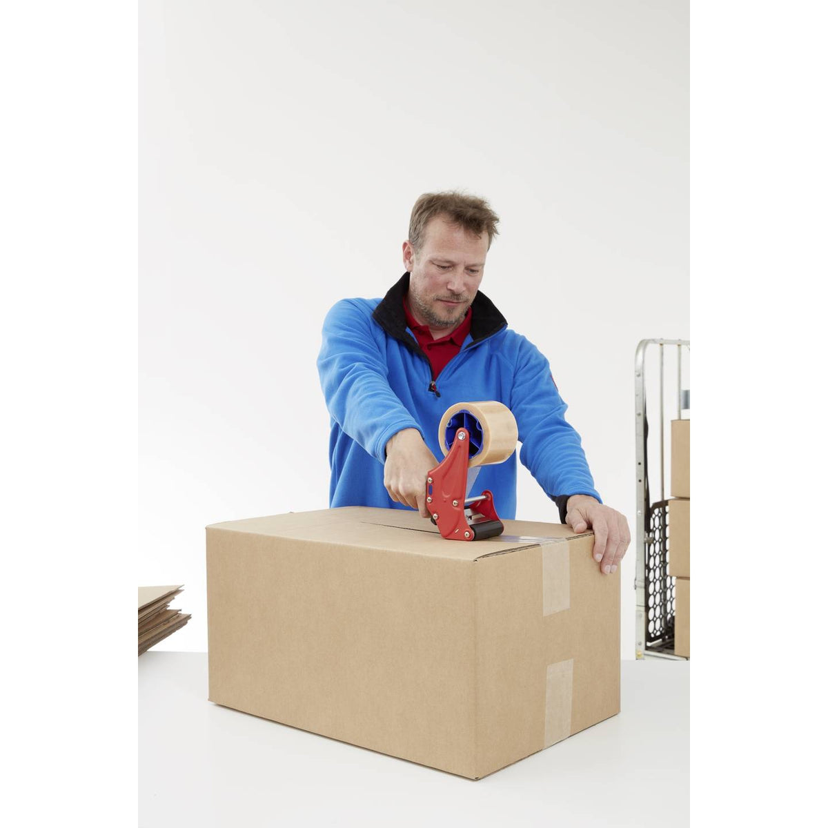 Tesa Packband Paketband braun 4124 PVC 6 Rollen 66m x 50mm Naturkautschuk - 4005801197481