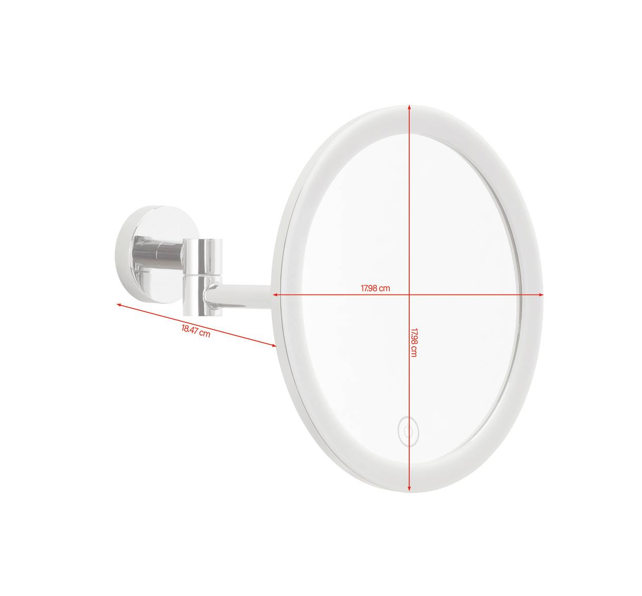 B-Ware Tesa Visioon Kosmetikspiegel Schminkspiegel Badezimmerspiegel Spiegel Dekoration - 4063565251252