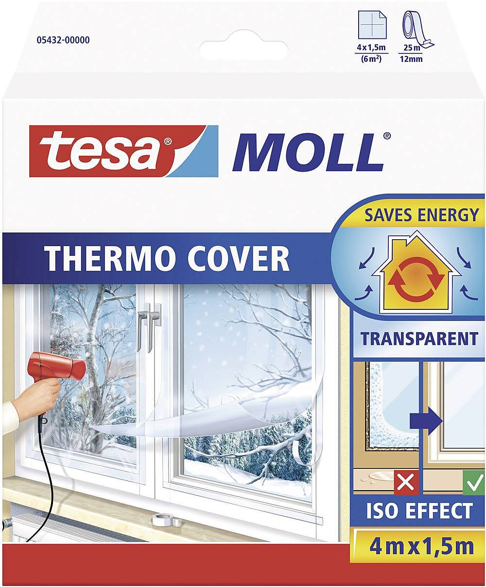 B-Ware Tesa 05432 00 Tesamoll Isolierfolie Thermo Cover Transparent 4 M X 1.5 M 6 Stück - 4042448043986